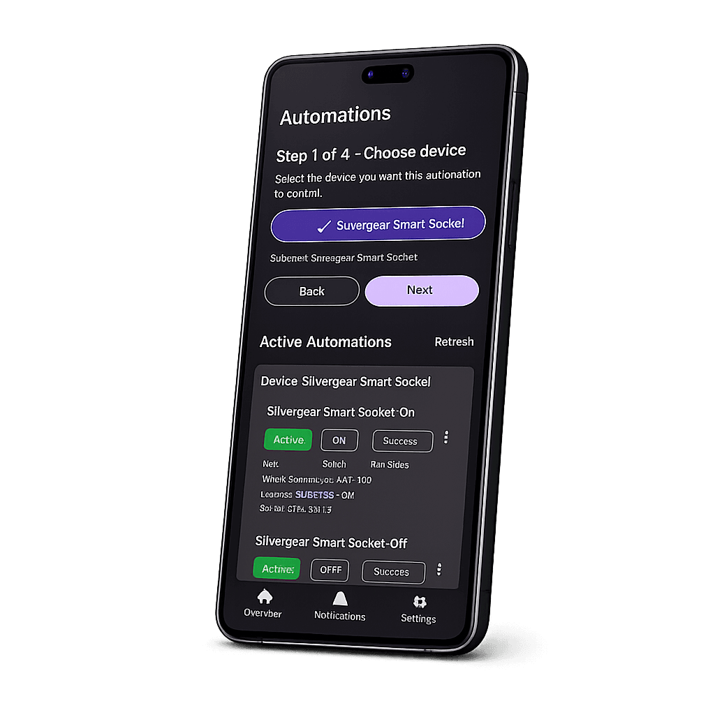 Schermafbeelding van de WattsManaged-app 3