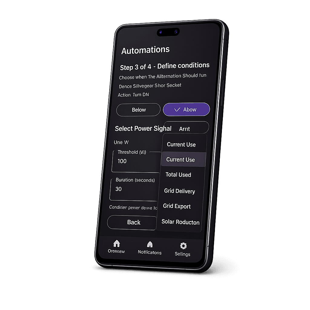 Schermafbeelding van de WattsManaged-app 4