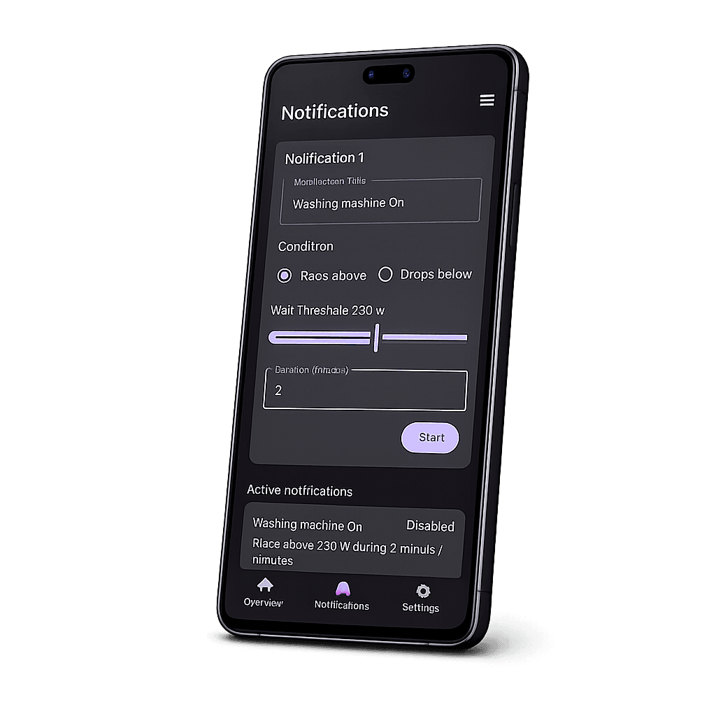 Schermafbeelding van de WattsManaged-app 5