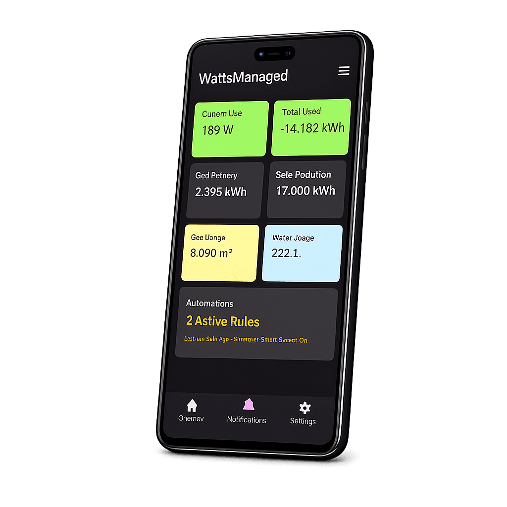 WattsManaged app screenshot 1